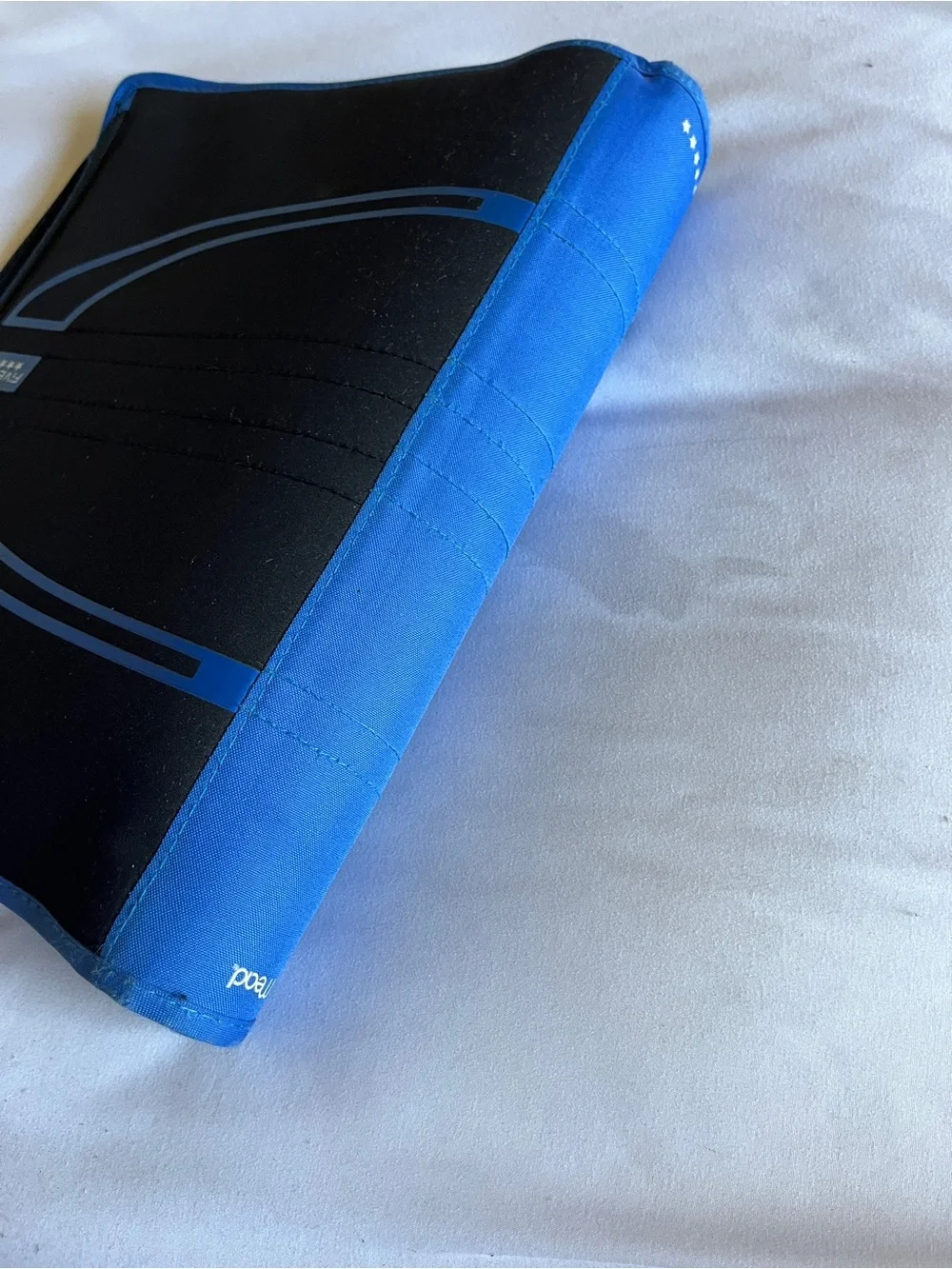 Five Star 2 Inch Zipper Binder Blue Black 3 Ring Zippered Pocket Case Used